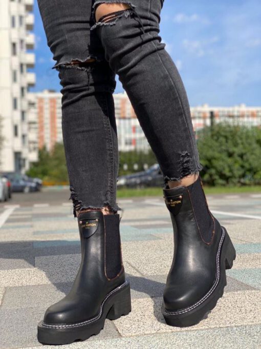 Ботинки женские Louis Vuitton черные A53233 - фото 5