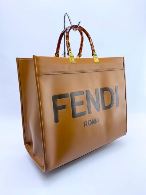 Женская сумка Fendi 54149 каштановая - фото 1