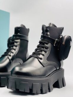 Ботинки женские Prada A53290 черные