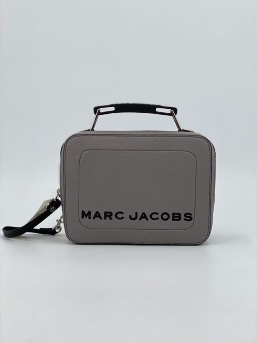 Женская кожаная сумка Mark Jacobs серая - фото 1