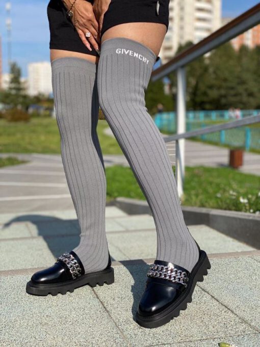 Ботфорты Givenchy светло-серые - фото 2