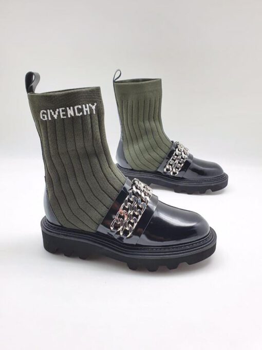 Ботинки женские Givenchy хаки - фото 1