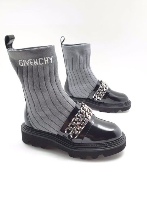 Ботинки женские Givenchy светло-серые - фото 1