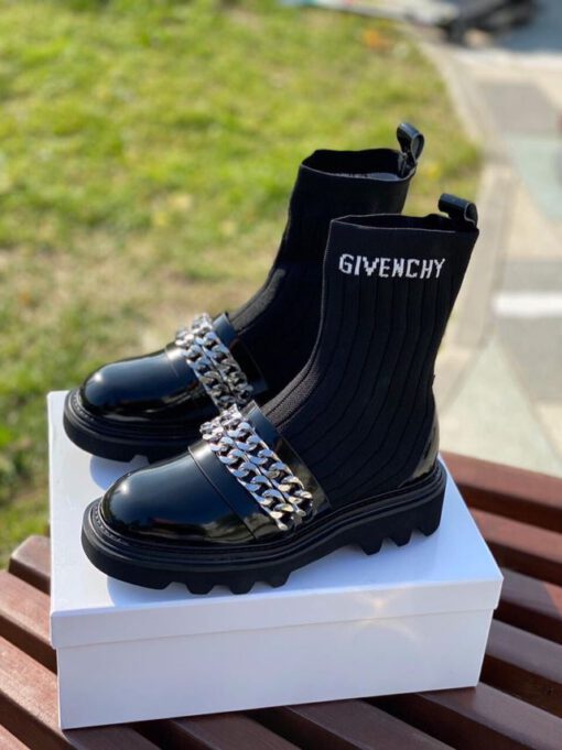 Ботинки женские Givenchy черные A54660 - фото 4