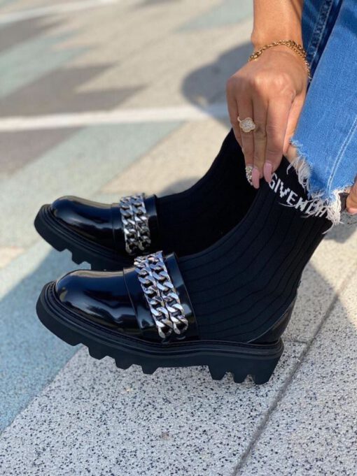 Ботинки женские Givenchy черные A54660 - фото 2
