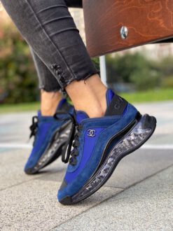 Кроссовки женские Chanel синие