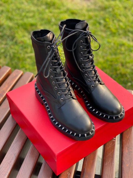 Ботинки женские Валентино черные A54779 - фото 2