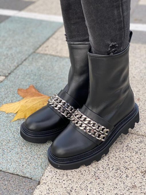 Ботинки женские Givenchy черные A54933 - фото 2