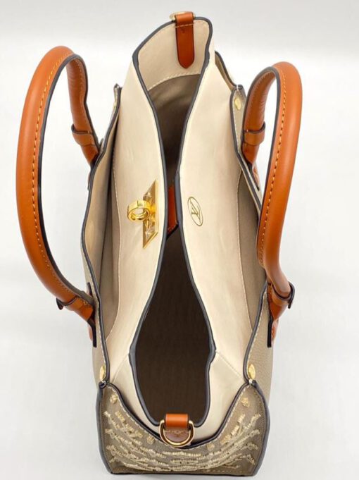 Женская сумка Louis Vuitton 31x27 бежевая - фото 6
