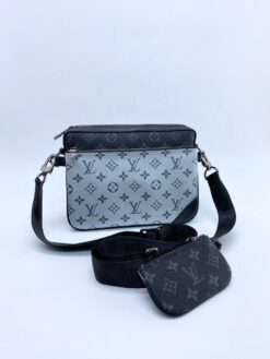 Женская сумка Louis Vuitton черно-белая A55838