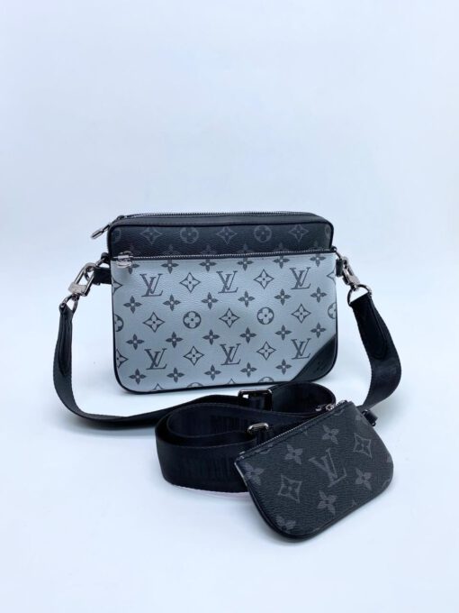 Женская сумка Louis Vuitton черно-белая A55838 - фото 1