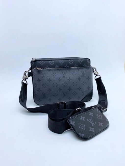 Женская сумка Louis Vuitton серая - фото 1
