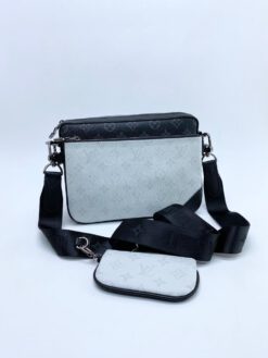 Женская сумка Louis Vuitton черно-белая A55889 - фото 11