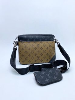 Женская сумка Louis Vuitton черно-коричневая - фото 5