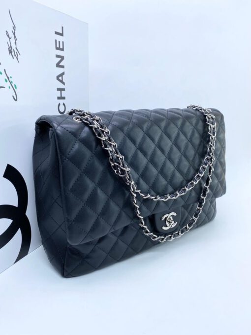 Женская кожаная сумка Chanel 55898 черная 39x24x11 см - фото 1