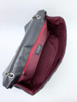 Женская кожаная сумка Chanel 55898 черная 39x24x11 см