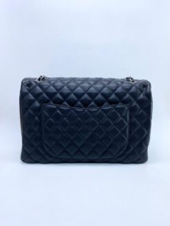 Женская кожаная сумка Chanel 55898 черная 39x24x11 см