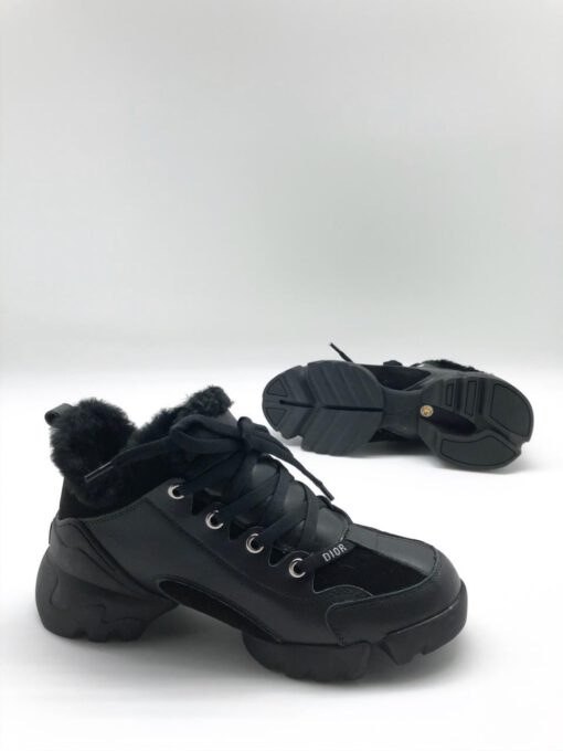 Зимние ботинки женские Dior черные A55925 - фото 1