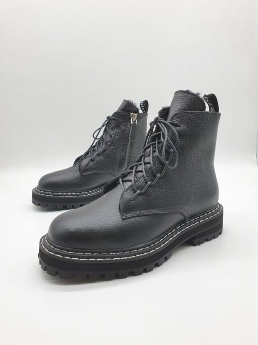 Зимние ботинки женские Proenza Schouler черные A56187 - фото 3