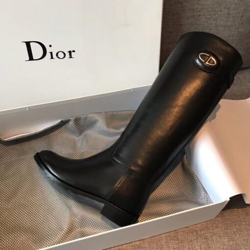 Сапоги женские Dior черные A56288 - фото 4