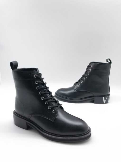 Ботинки женские Валентино черные A56397 - фото 8