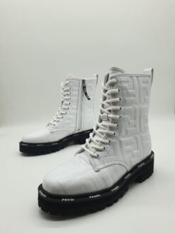 Ботинки женские Fendi белые A56833
