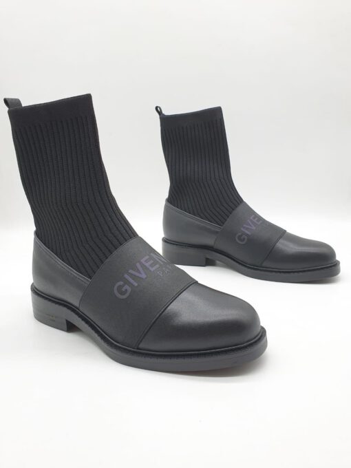 Зимние ботинки женские Givenchy светящиеся черные - фото 1