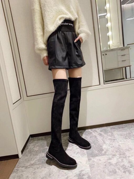 Ботфорты кожаные Givenchy черные A57482 - фото 5