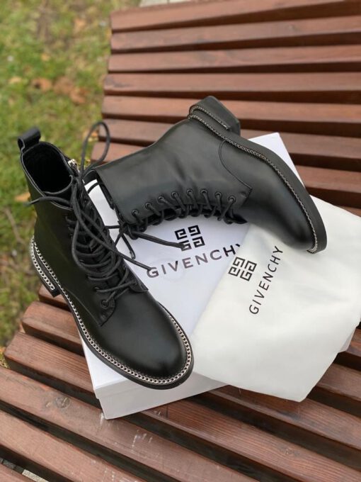 Ботинки осенние женские Givenchy черные A57621 - фото 4