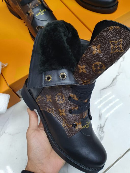 Зимние ботинки женские Louis Vuitton с мехом коричневые A58634 - фото 2