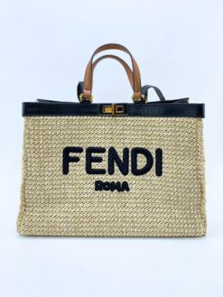 Женская сумка Fendi бежевая A58735