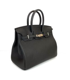 Женская кожаная сумка Hermes премиум-люкс черная A58983