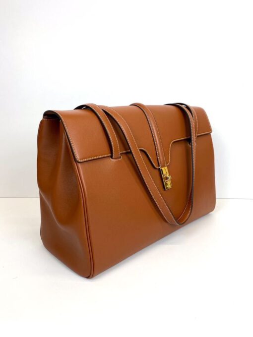 Женская сумка Celine Classic 16 Bag 32/34/14 премиум-люкс оранжевая - фото 1