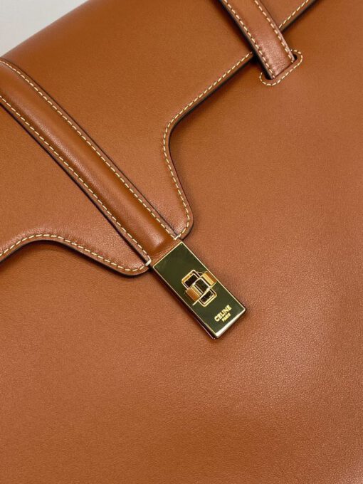 Женская сумка Celine Classic 16 Bag 32/34/14 премиум-люкс оранжевая - фото 4