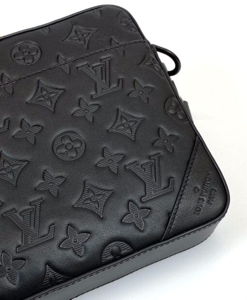 Женская сумка Louis Vuitton Mecceнджер Duo 25/18/4,5 премиум-люкс черная - фото 7