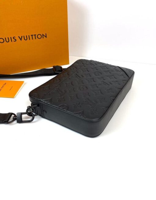Женская сумка Louis Vuitton Mecceнджер Duo 25/18/4,5 премиум-люкс черная - фото 4
