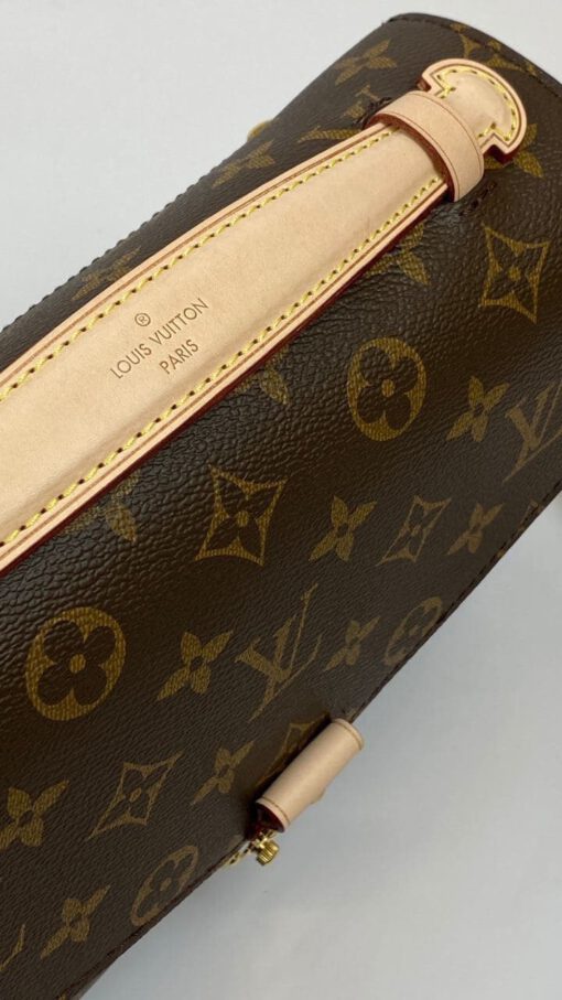 Женская сумка Louis Vuitton Pochette Metis 25/19/7 премиум-люкс коричневая - фото 5