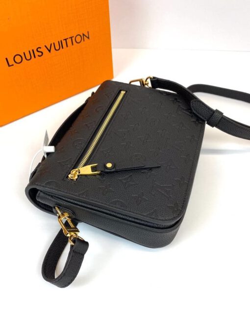 Женская сумка Louis Vuitton Pochette Metis 25/19/7 премиум-люкс черная - фото 6