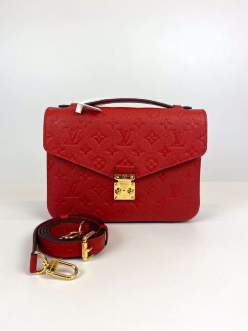 Женская сумка Louis Vuitton Pochette Metis 25/19/7 премиум-люкс красная - фото 5