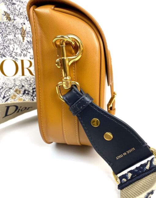 Женская сумка Dior Bobby East-West 27/19/8 оранжевая премиум-люкс - фото 4
