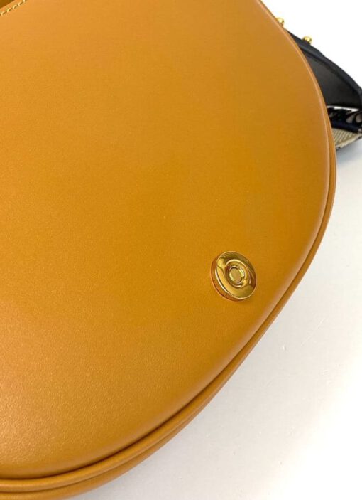 Женская сумка Dior Bobby East-West 27/19/8 оранжевая премиум-люкс - фото 5