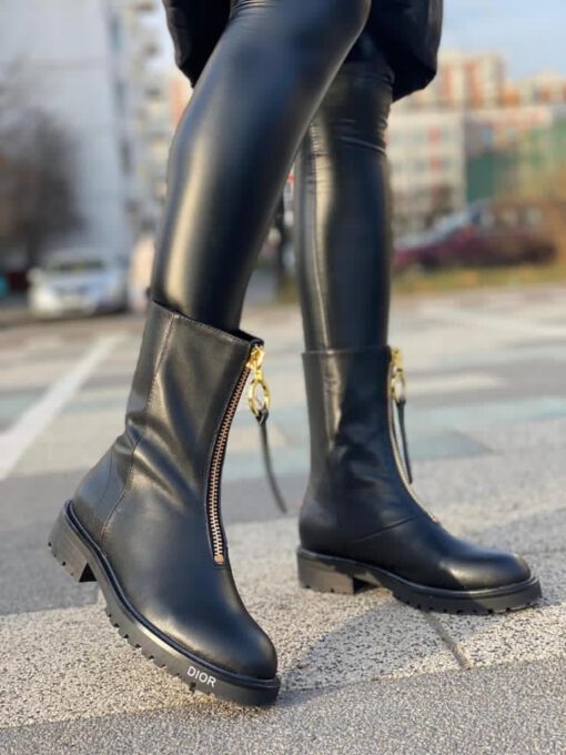 Женские кожаные ботинки Dior - фото 3