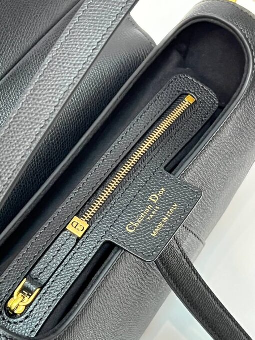 Женская сумка Christian Dior Saddle M0455CBAA Premium 25/20/7 см черная - фото 5