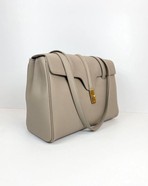 Женская сумка Celine Classic 16 Bag 32/34/14 премиум-люкс бежевая - фото 1