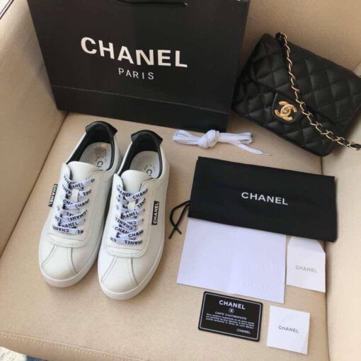 Кроссовки женские Chanel белые - фото 4