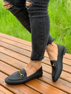 Туфли женские Gucci черные коллекция 2021-2022