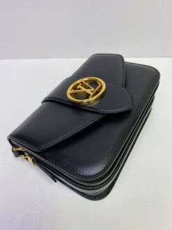 Женская сумка Louis Vuitton Pont 9 премиум-люкс черная 23/15/8 см