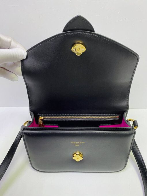 Женская сумка Louis Vuitton Pont 9 премиум-люкс черная 23/15/8 см - фото 3