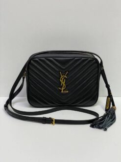 Сумка женская Yves Saint Laurent Camera Bag 23/16/6 чёрная премиум люкc