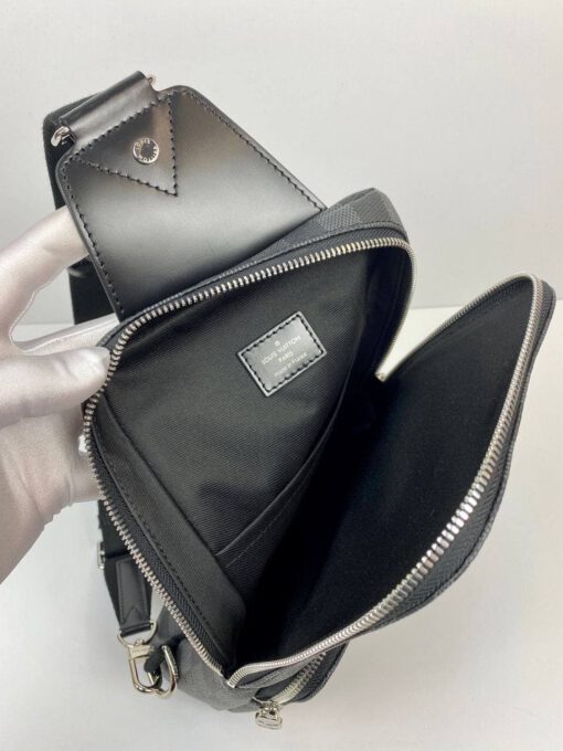 Сумка-слинг Louis Vuitton Avenue М41719 премиум-люкс черная 31/20/10 см - фото 2